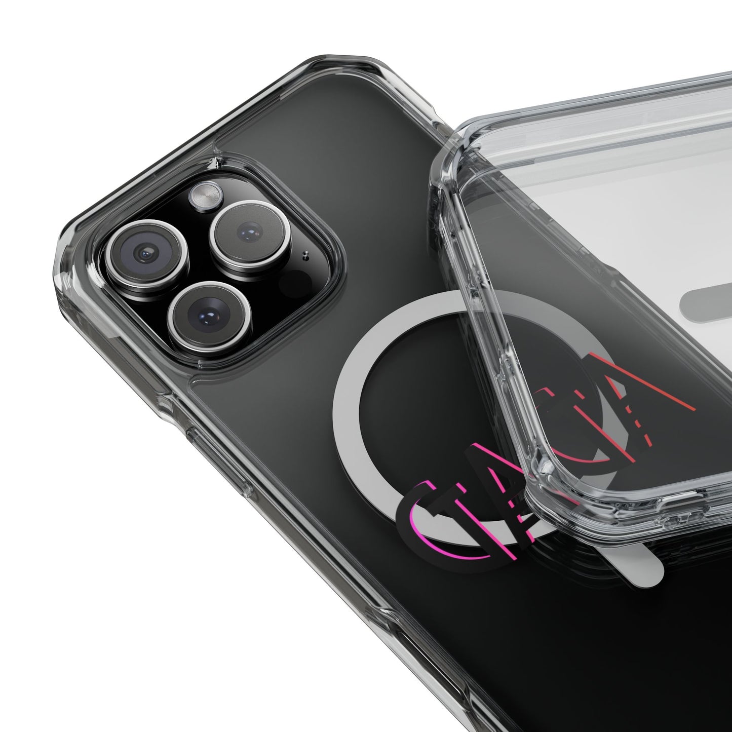 Electric Neon Magnetic clear case