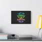 Vibrant Eye and Text Canvas