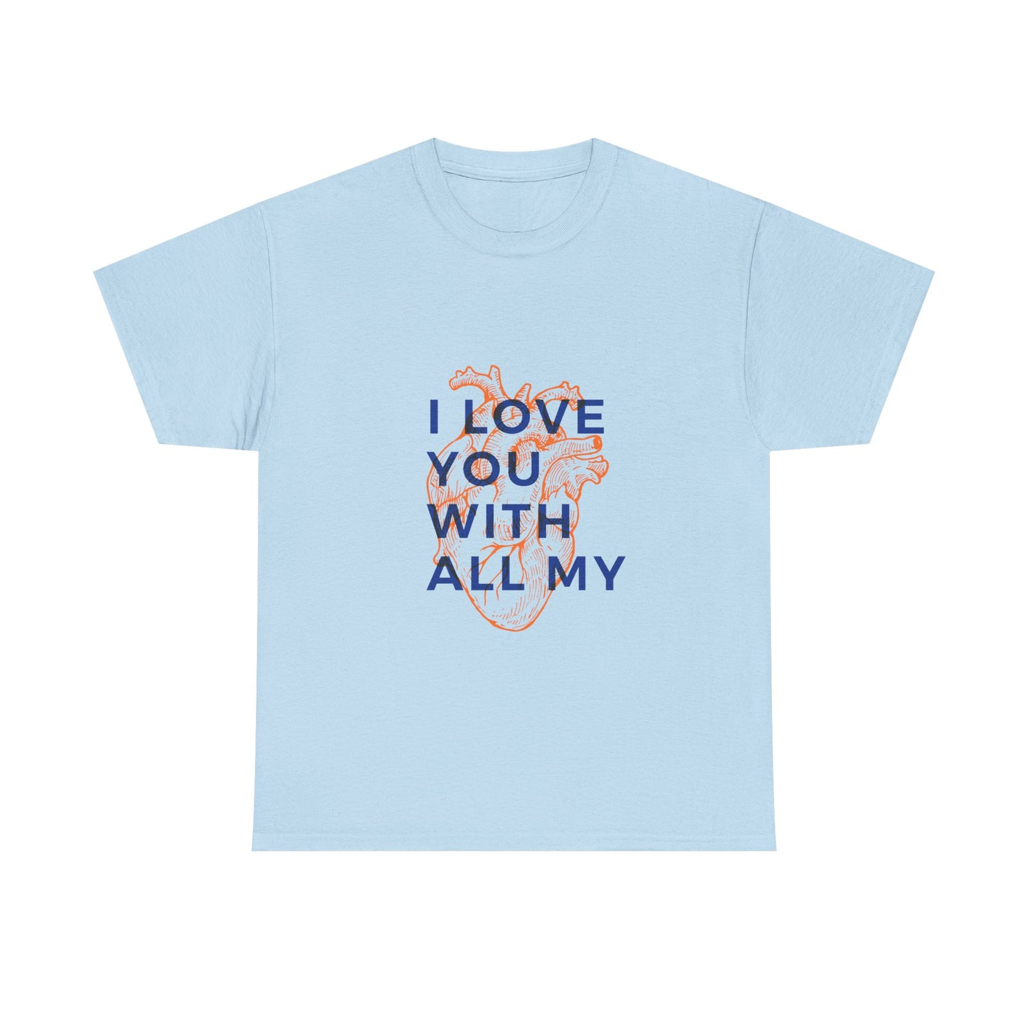 All My Heart Anatomical Art Unisex Heavy Cotton Tee