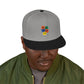 Orange Equals Symbol Snapback Cap