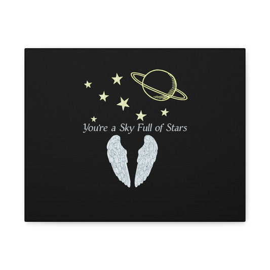 Starry Sky Wings Canvas