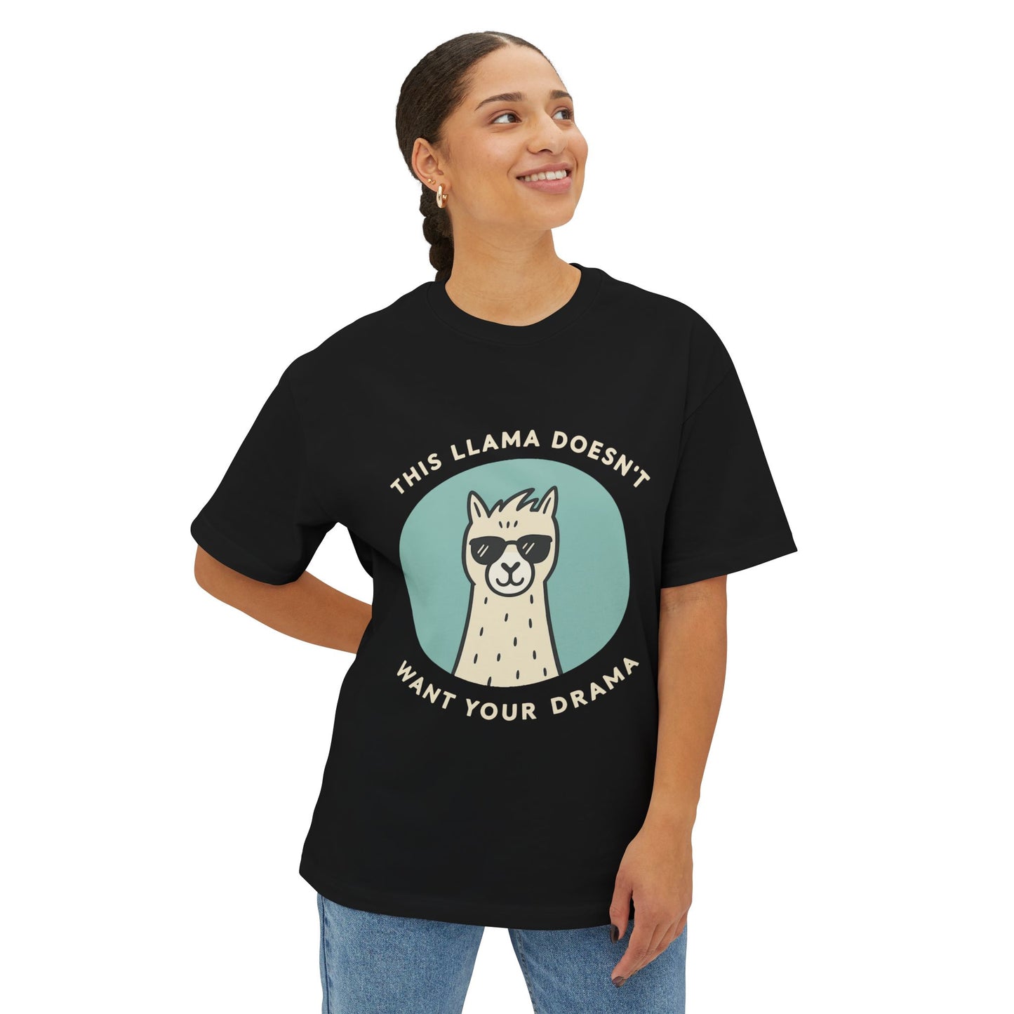 Oversized boxy Tee – Snazzy Drama Edition