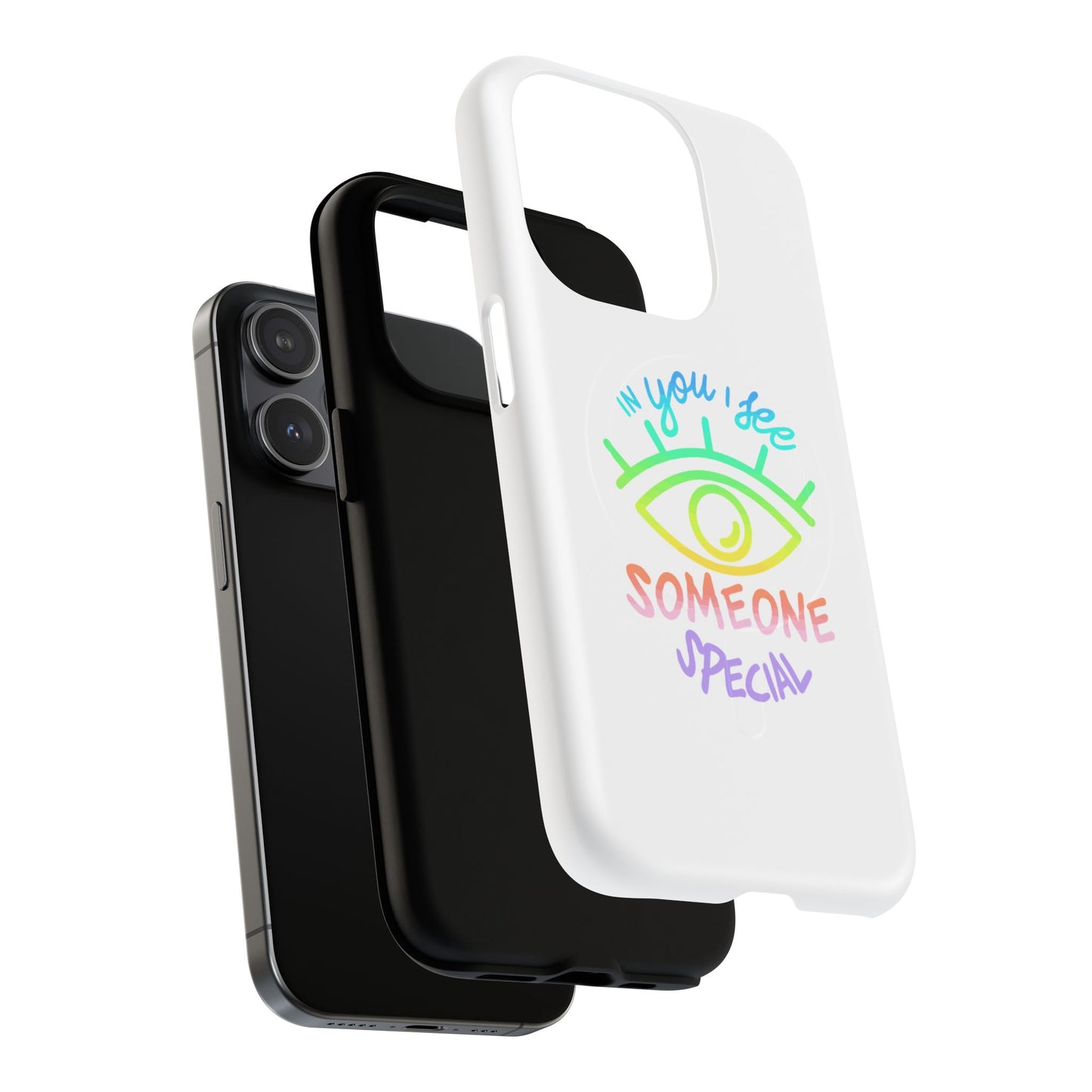 Vibrant Eye and Text Tough Magnetic Case