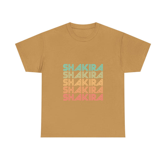 Retro Pop Lines Unisex Heavy cotton tee