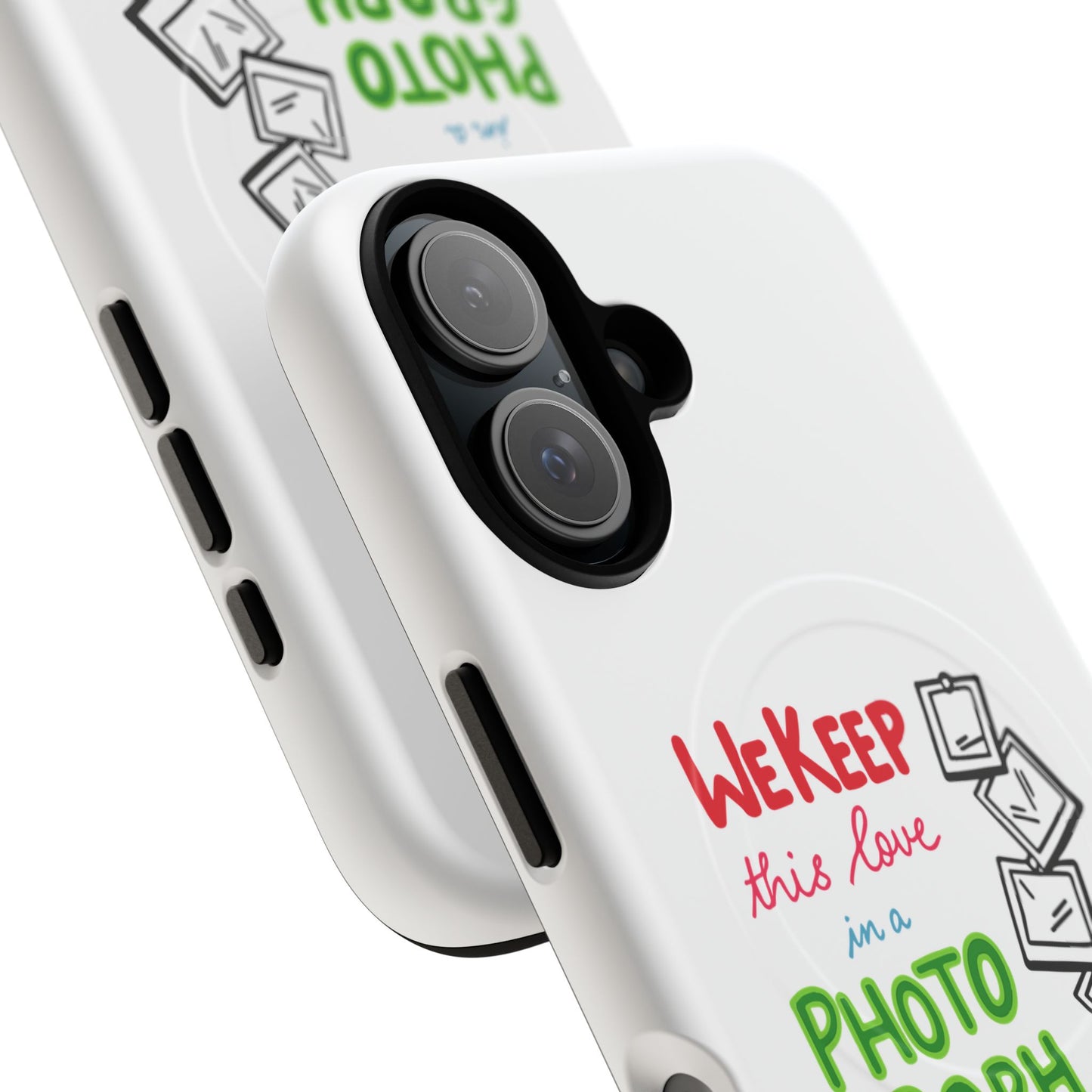 White Paw Print Tough Magnetic case