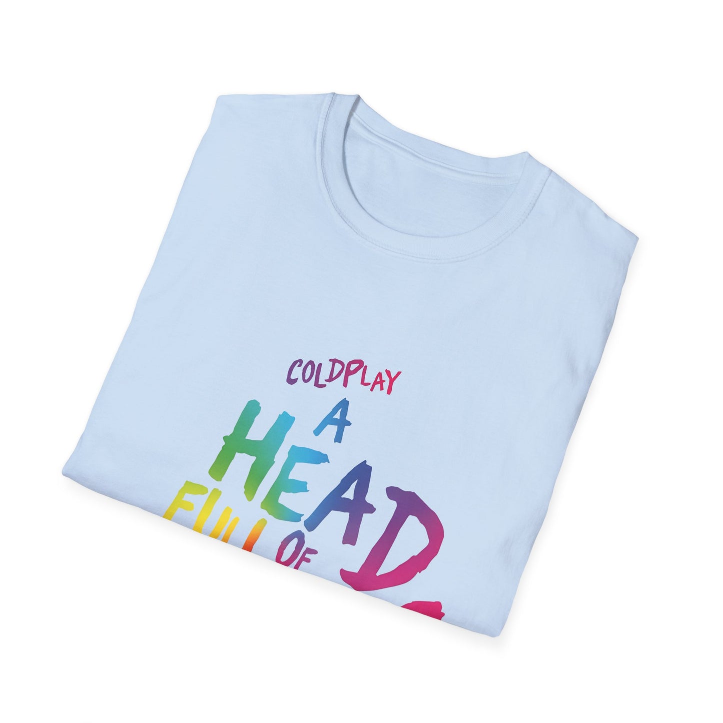 Unisex Softstyle T-Shirt Inspired by Coldplay’s Iconic A Head Full of Dreams