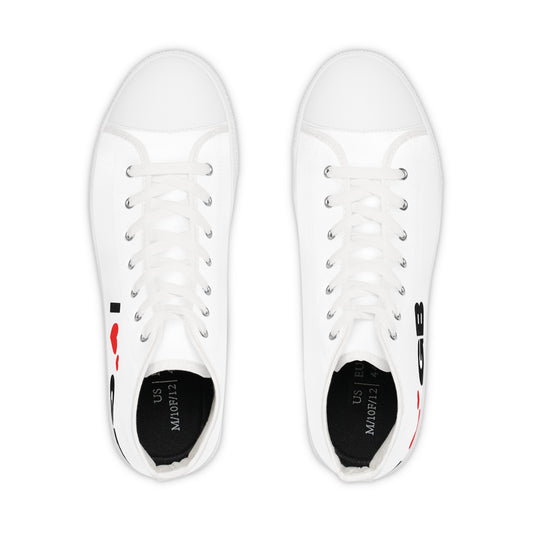Heart Beats Louder High Top Sneakers