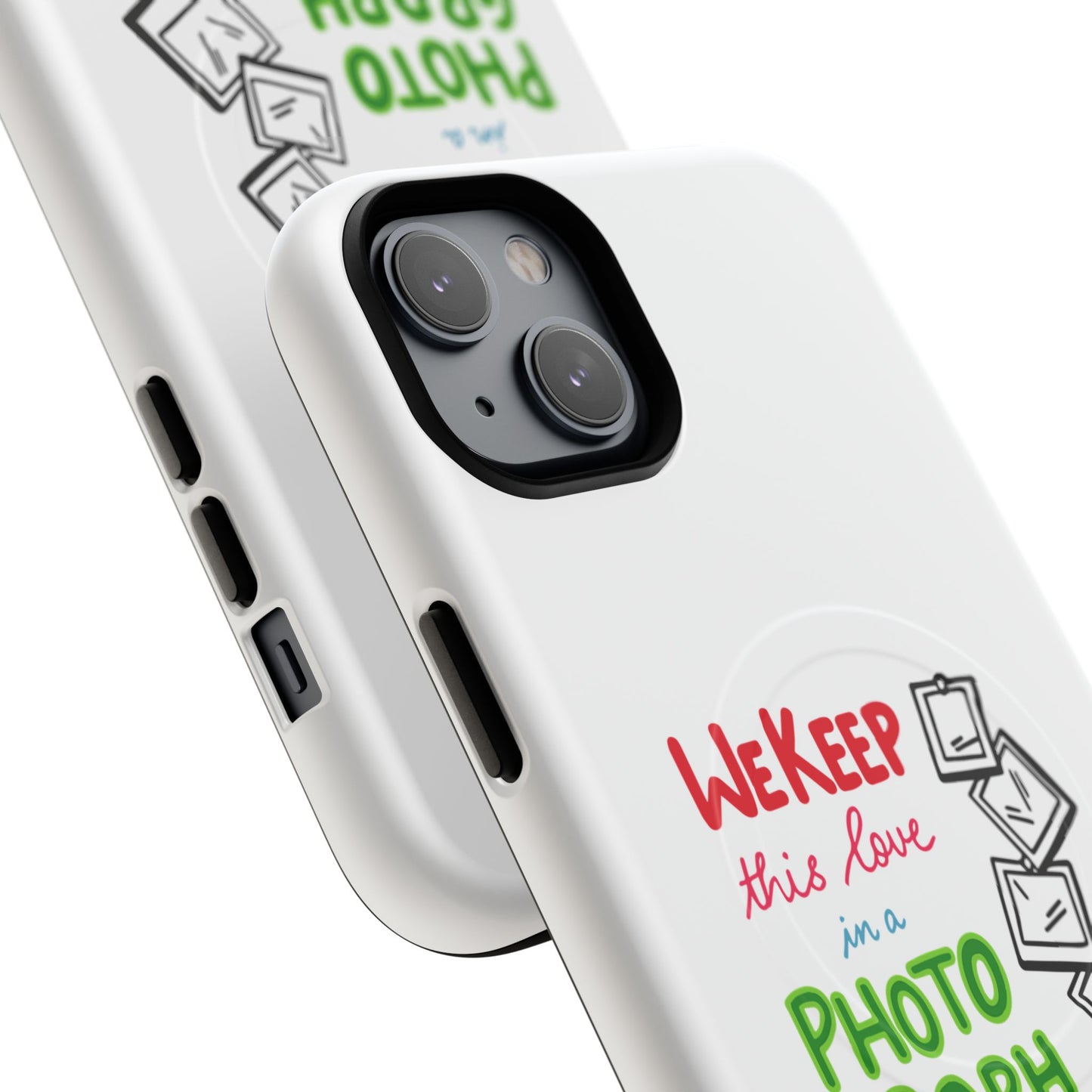 White Paw Print Tough Magnetic case