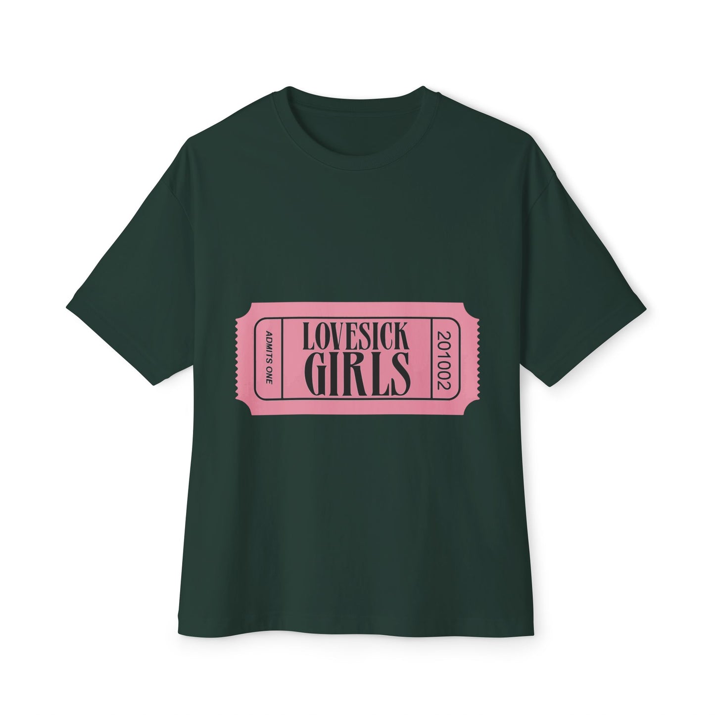 Lovesick Girls Ticket – Oversized Boxy Tee