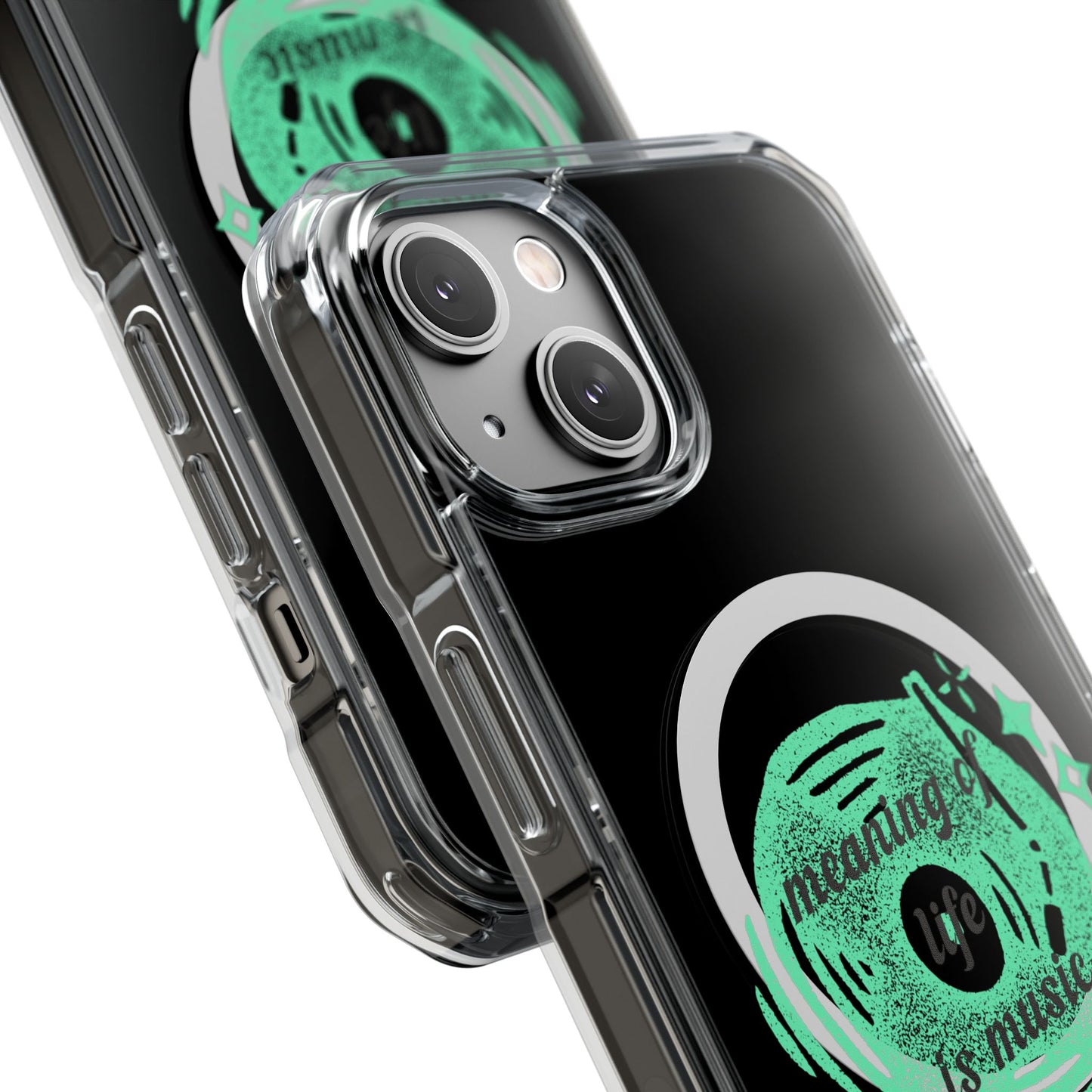 Vinyl Dreams Speak Magnetic clear Impact Case