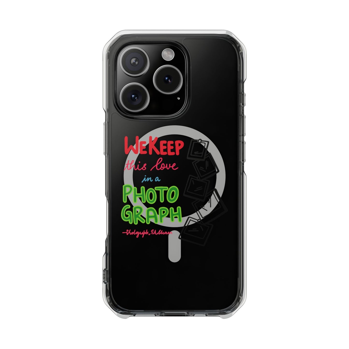 White Paw Print Magnetic Clear Impact Case