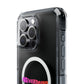 Wavy Groovy Typography Magnetic Clear Impact case
