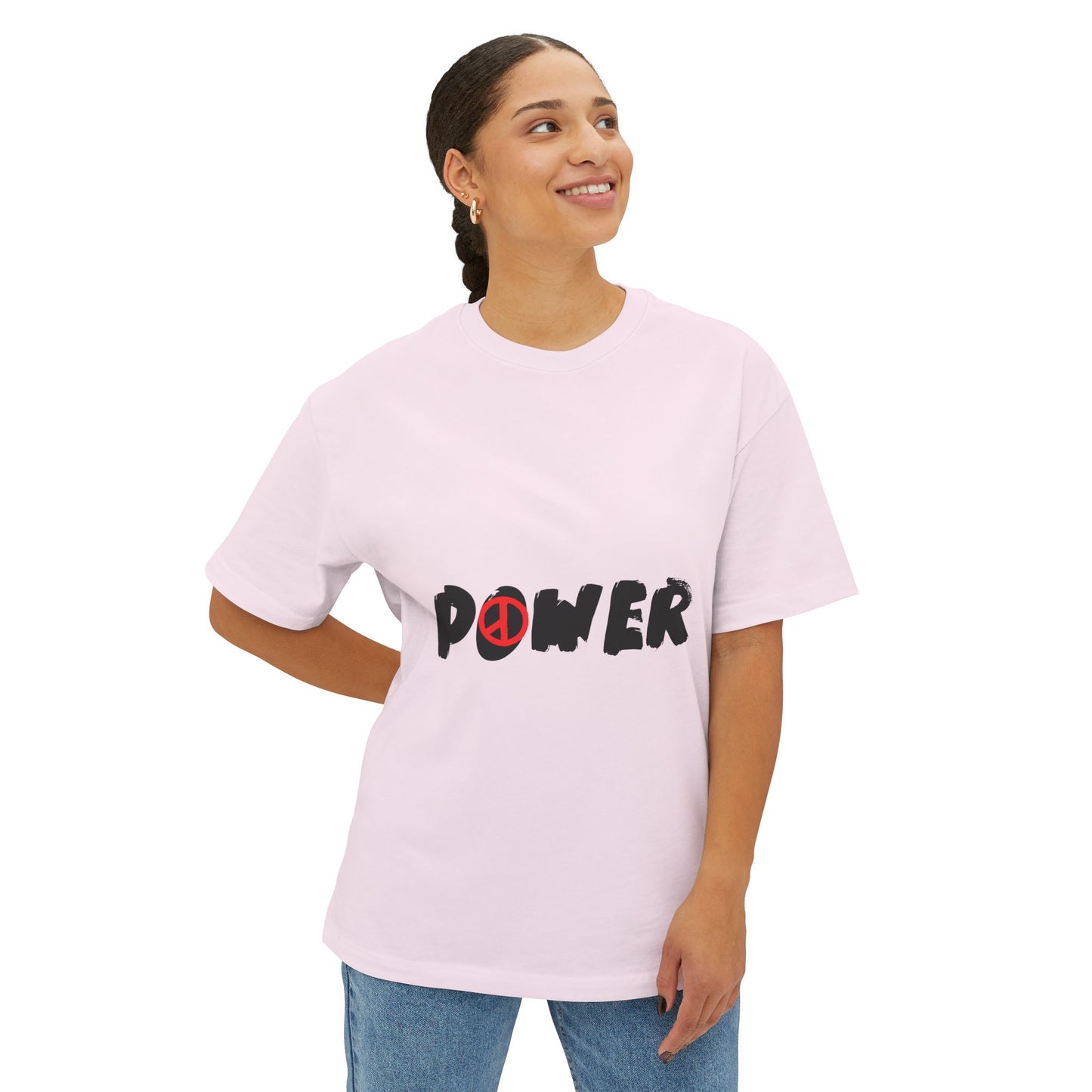 Peace Vibes Streetwear Unisex Oversized Boxy Tee