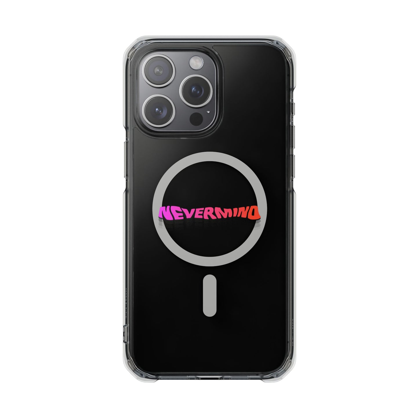 Wavy Groovy Typography Magnetic Clear Impact case