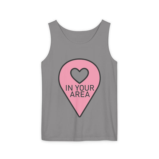 In Your Area Pin Marker – Dyed Tank Top