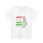 White Paw Print Unisex Heavy Cotton Tee