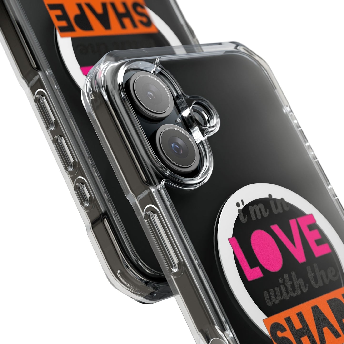 Orange Divide Symbol Magnetic Clear Impact Case