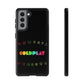 Premium Tough Case for Samsung S21 to S25 Ultra Showcasing Coldplay’s Signage