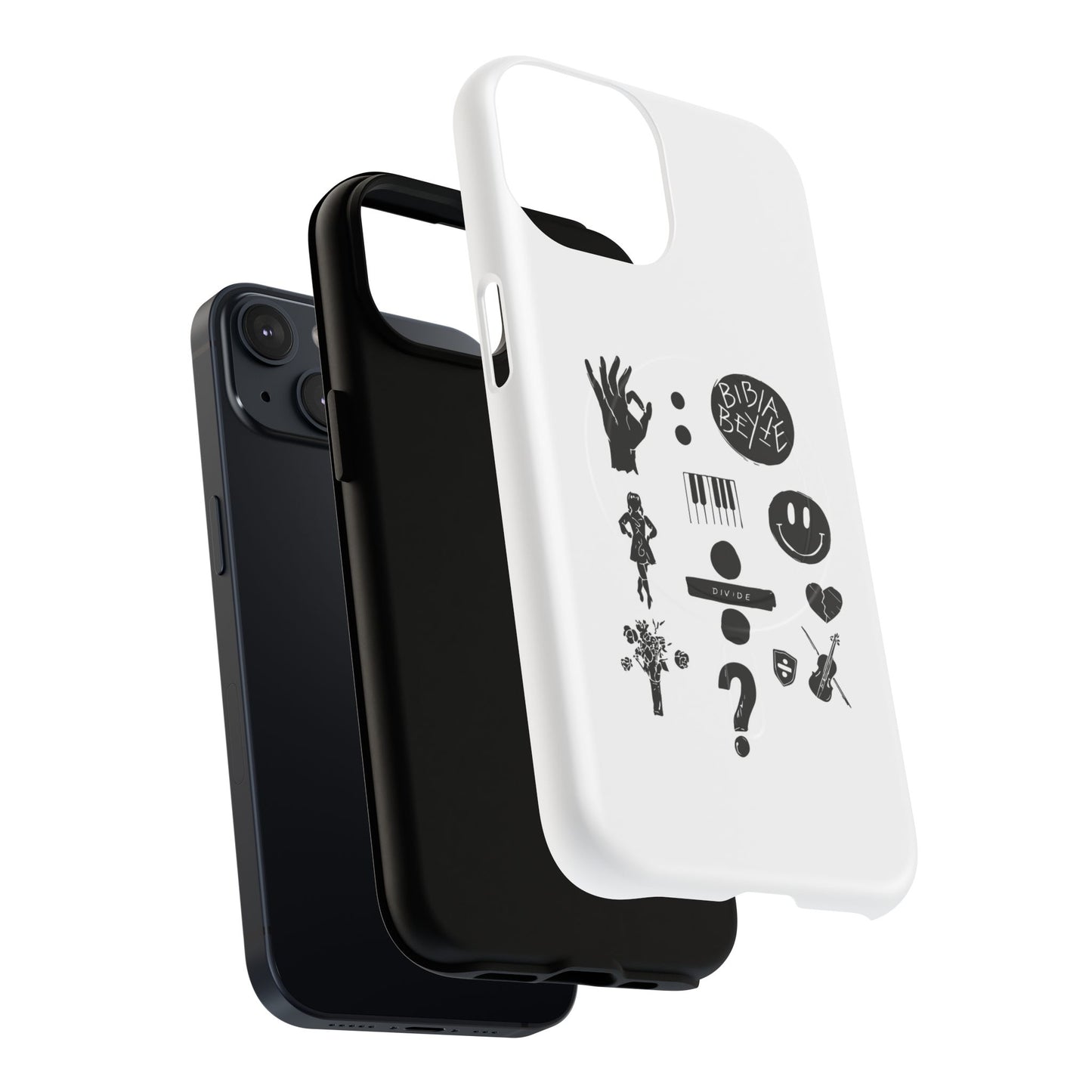 Ocean Wave with Heart Outline Tough Magnetic case