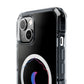 Gradient Moon and Star Emblem Magnetic Clear Impact case