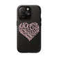 Iphone Born Pink Heart Typography - Tough Magnetic Phone Case