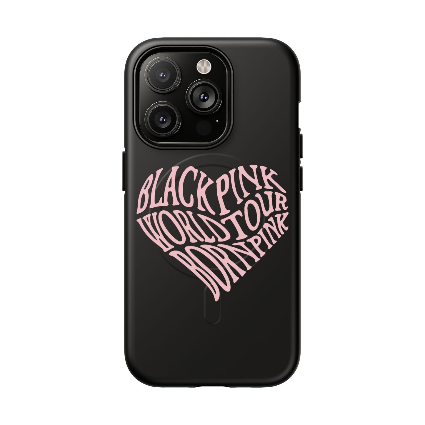 Iphone Born Pink Heart Typography - Tough Magnetic Phone Case