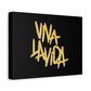 Golden Brush Script Canvas