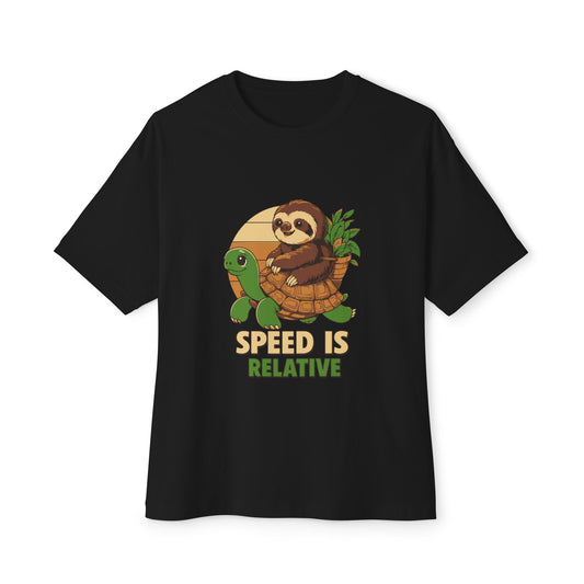 Oversized boxy Tee – Snazzy Speed Edition