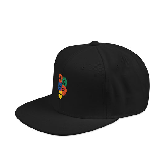 Orange Equals Symbol Snapback Cap