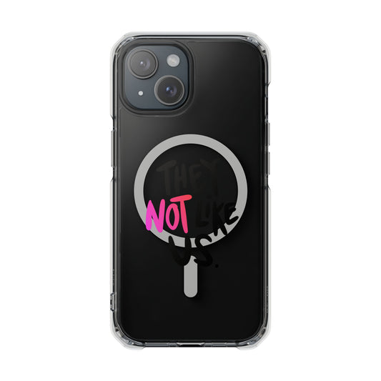 Bold “NOT” Statement Magnetic Clear Impact case