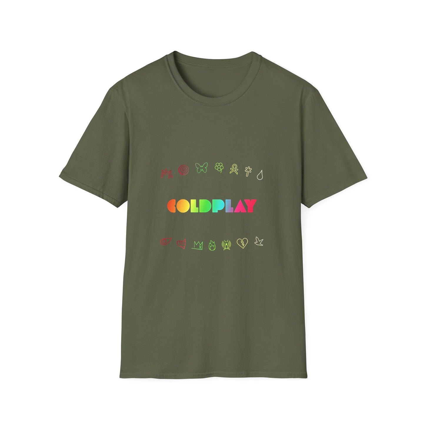 Unisex Softstyle T-Shirt Inspired by Coldplay’s Signage