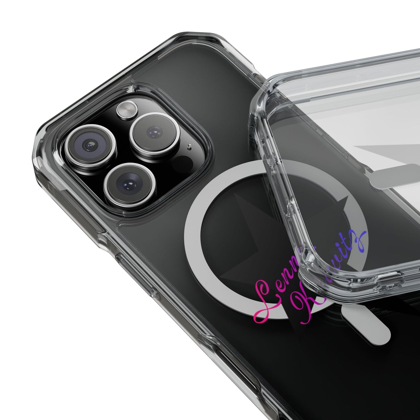 Retro Groove Script Magnetic clear Impact case