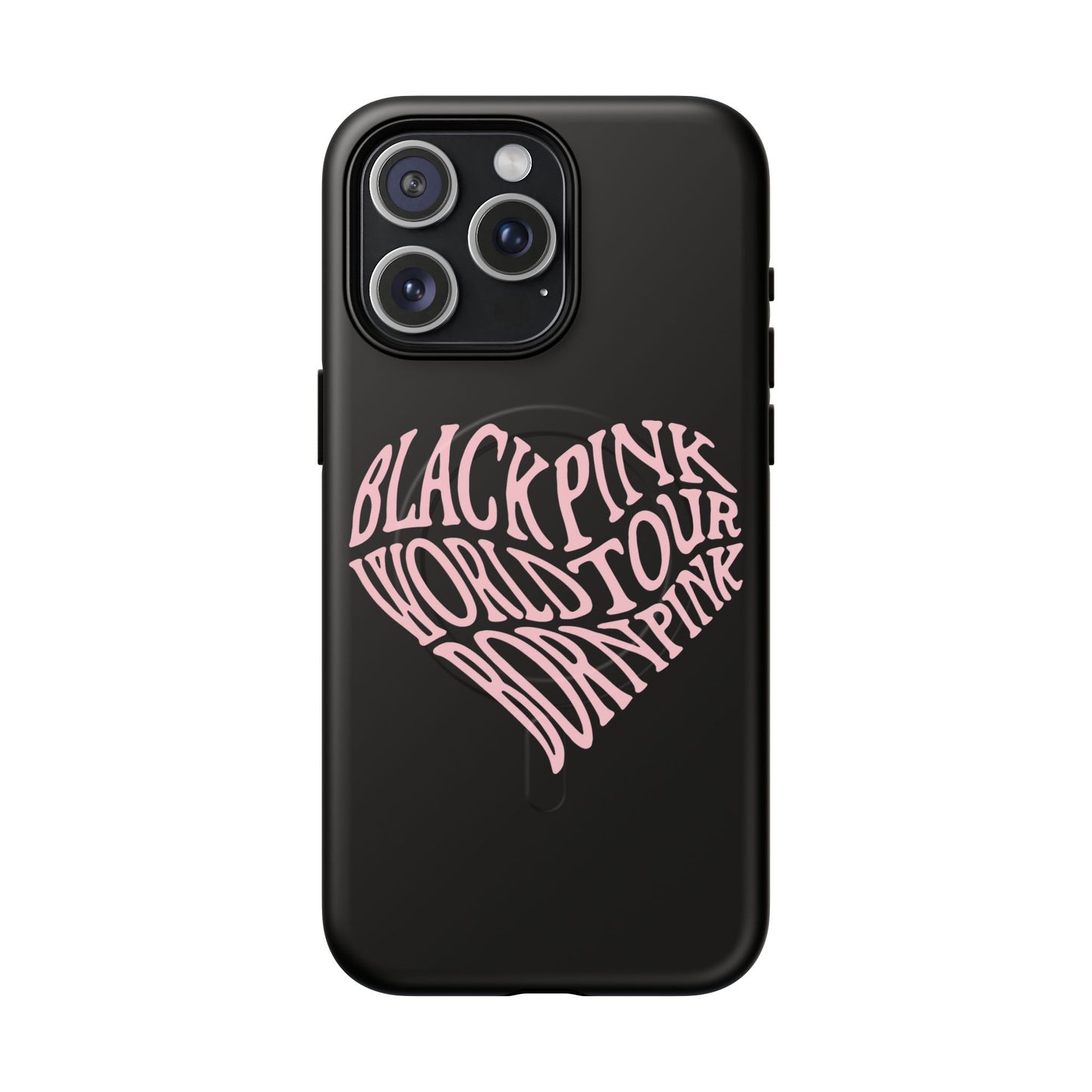 Iphone Born Pink Heart Typography - Tough Magnetic Phone Case
