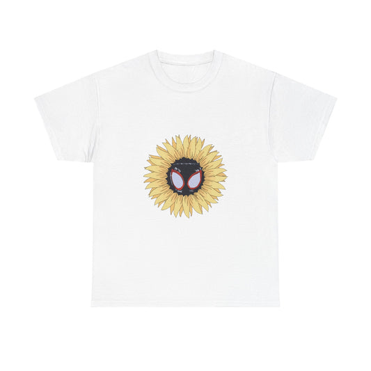Sunflower Mask Illustration Unisex Heavy cotton Tee