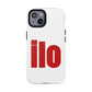 ILO Bold Red Block Tough Magnetic Case