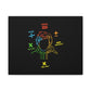 Minimalist Divide Symbol with Brush Matte Canvas