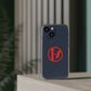 Crimson Orbit Clear Case