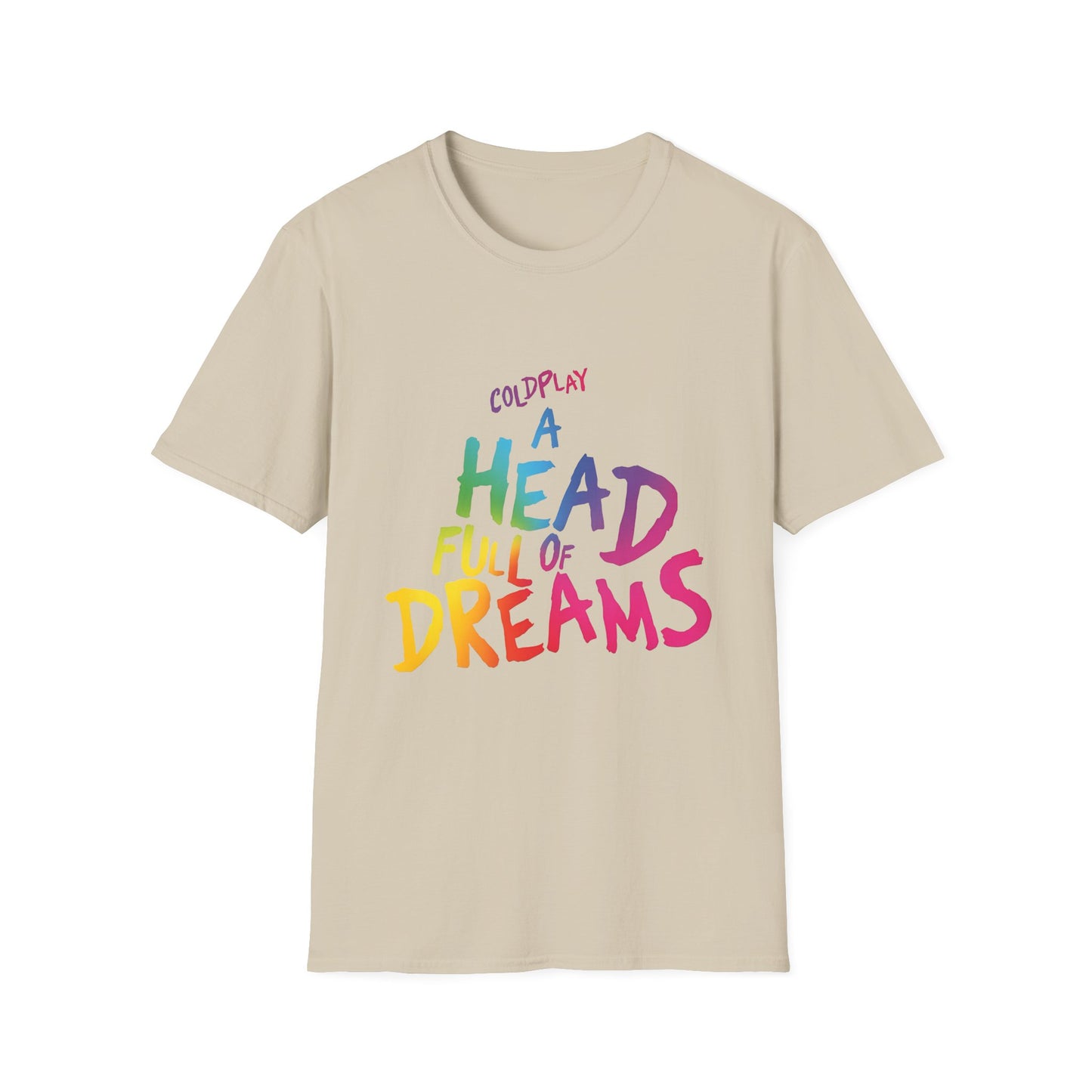 Unisex Softstyle T-Shirt Inspired by Coldplay’s Iconic A Head Full of Dreams