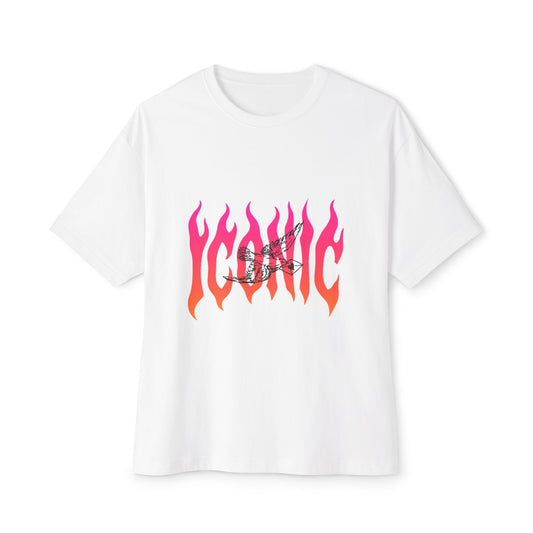 Flame Flight Iconic Unisex Oversized Boxy tee