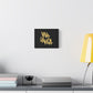 Golden Brush Script Canvas