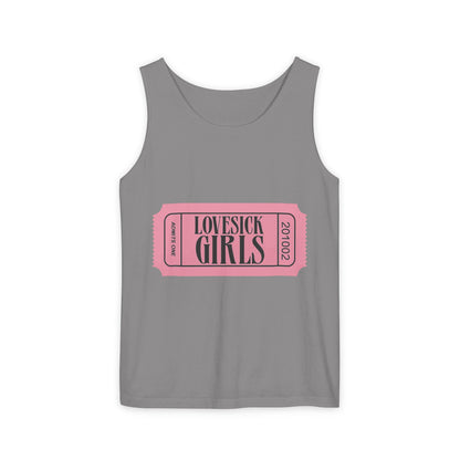 Lovesick Girls Ticket – Dyed Tank Top