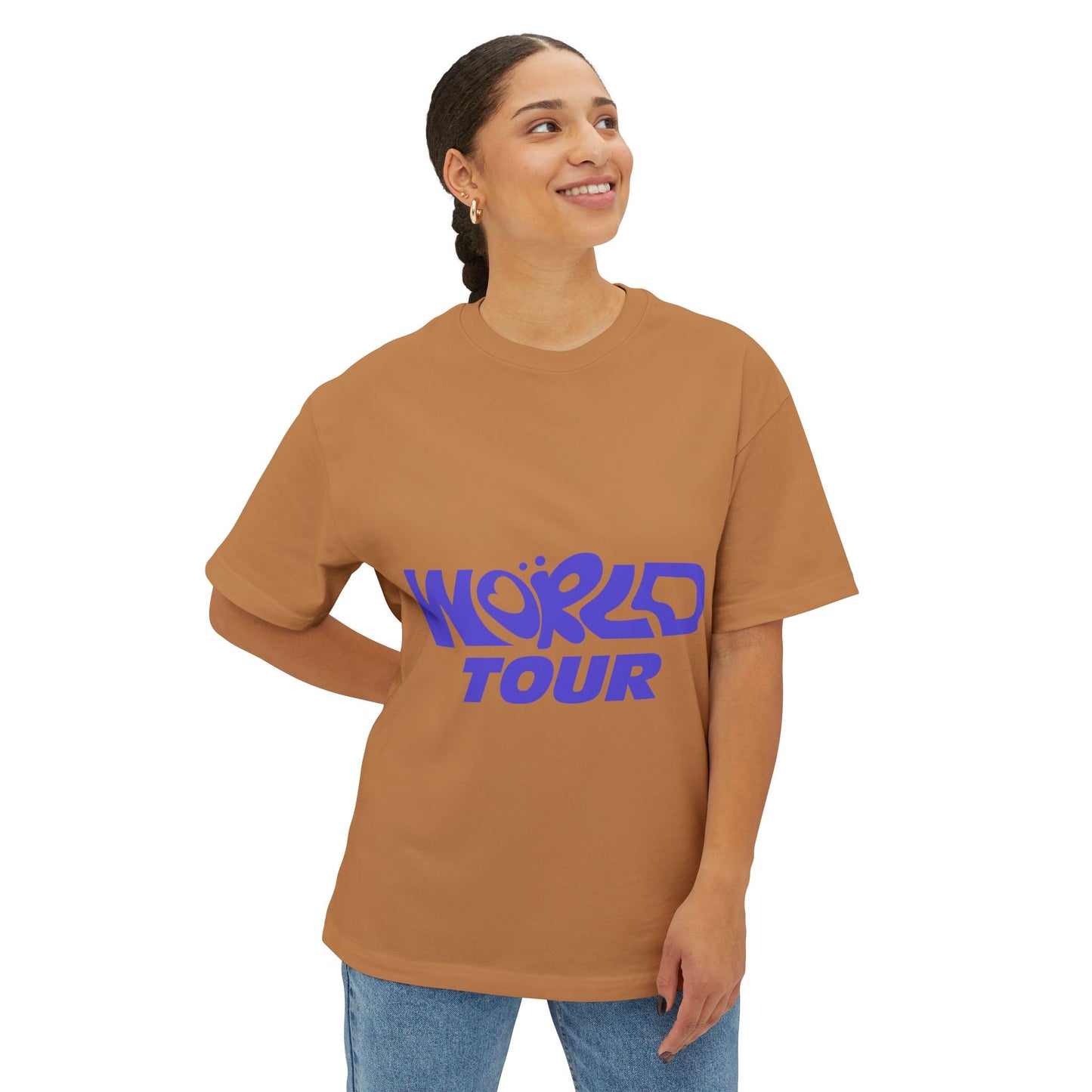World Tour Bubble Letter-Oversized Tee