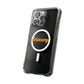 Orange Lightning Text Logo Magnetic Impact Case