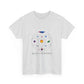 Colorful Planetary Orbit Diagram Unisex Cotton Tee