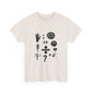 Ocean Wave with Heart Outline Unisex Heavy Cotton Tee