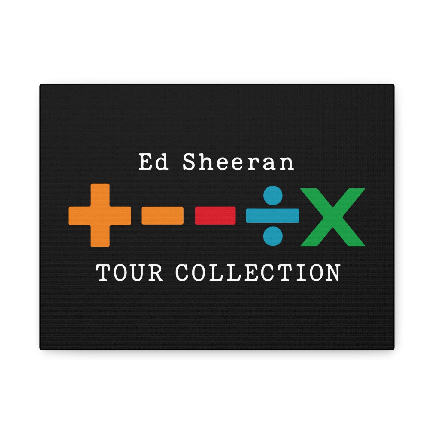 Matte Stretched Canvas, 1.25" Depth – Ed Sheeran Black Edition