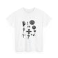 Ocean Wave with Heart Outline Unisex Heavy Cotton Tee