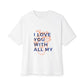 All My Heart Anatomical Art Unisex Oversized Boxy Tee