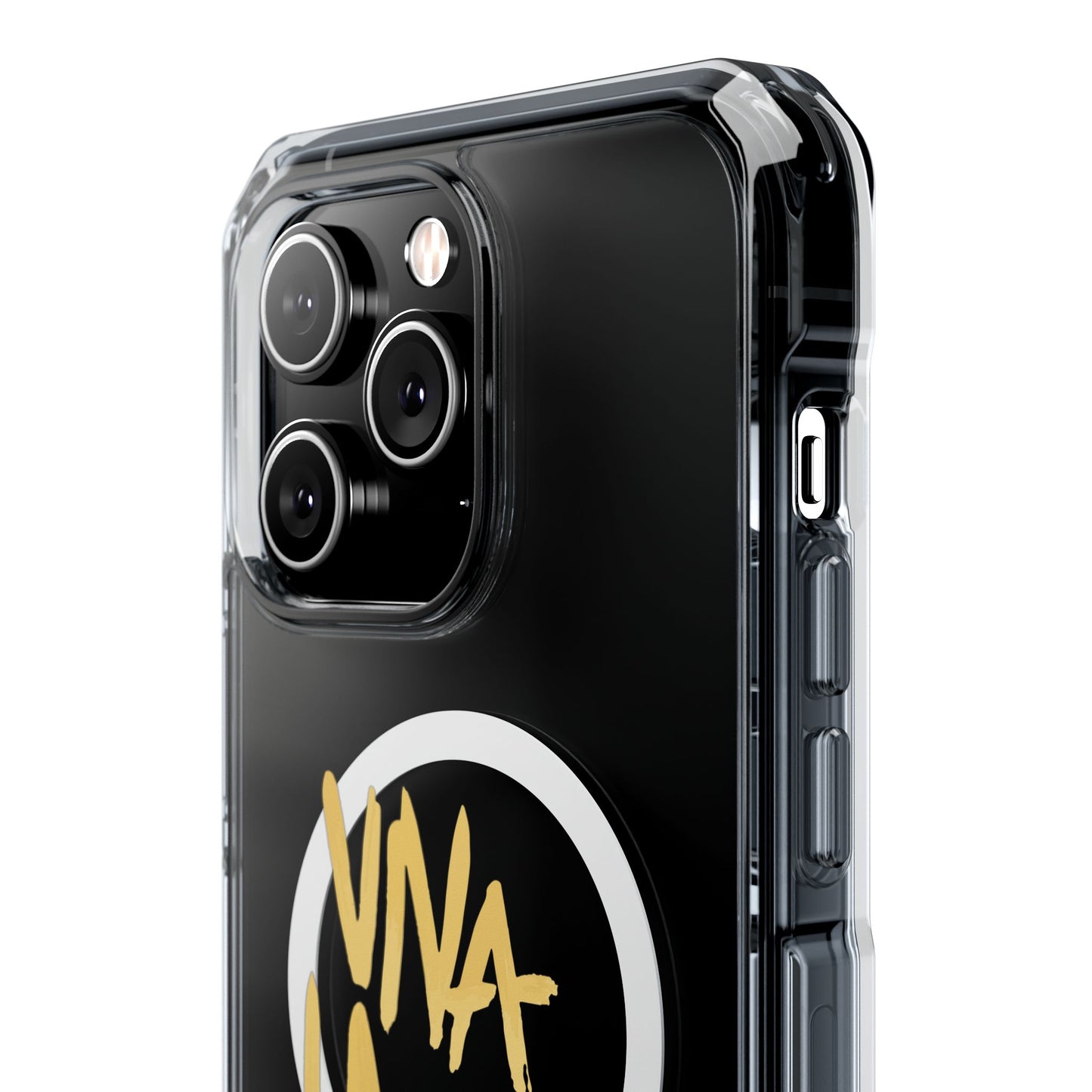 Golden Brush Script Magnetic Clear Impact case