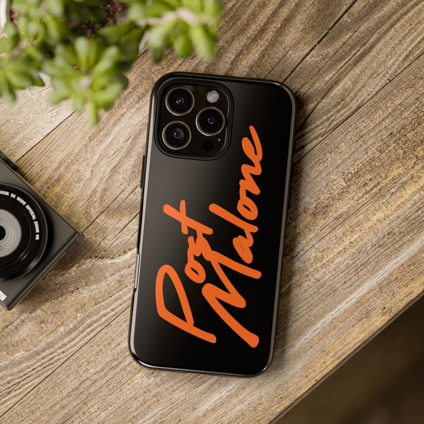 Tough iPhone Case (12–16 Pro Max) – Post Malone Name Design